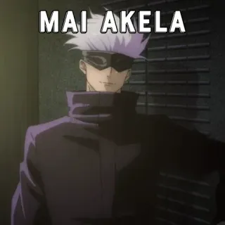 🃏 Gojo Satoru Jujutsu Kaisen MAI AKELA Anime, Gojo, Gojo Satoru, Jujutsu Kaisen telegram sticker