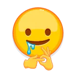 🤣 Emoji, Seringai, Gerakan tangan, Meme, Menggoda, Berkencan whatsapp sticker