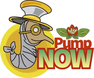 📈 Pump NOW Steampunk, Camarão, Médico da peste, Chapéu, Engrenagem, Engraçado, Bomba telegram sticker