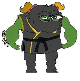 😠 Pepe the Frog pepe, rana, meme, meme di internet, cartone animato telegram sticker