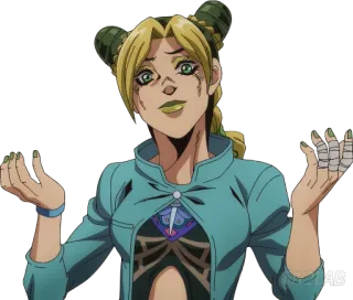 🤷‍♀ Jolyne Cujoh JoJo's Bizarre Adventure anime, jojos bizarre adventure, jolyne, character telegram sticker