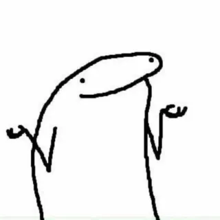 🐣 kreskówka, patyczak, mem, śmieszne, gest, wzruszenie ramionami telegram sticker