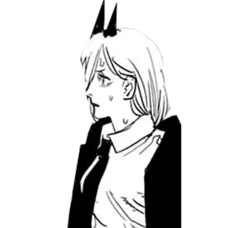 😐 Power Chainsaw Man anime, manga, chainsaw man, power, devil hunter telegram sticker