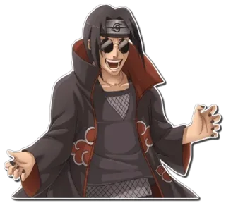 😈 Itachi Uchiha Naruto 动漫, 卡通, 鼬, 鸣人, 宇智波 telegram sticker
