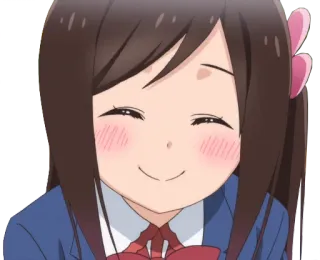 😊 anime, girl, smile, cute, school uniform telegram sticker