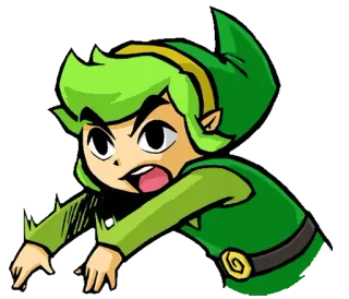 💣 Link The Legend of Zelda Link, The Legend of Zelda, Videojuego, Dibujos animados, Héroe, Elfo telegram sticker