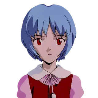 ✨ Rei Ayanami Neon Genesis Evangelion anime, rei, ayanami, evangelion, character, girl telegram sticker