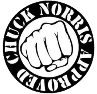 ✍ Chuck Norris Chuck Norris Approved actor, martial arts, karate, punch, approved telegram sticker