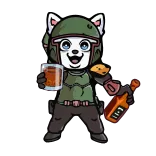 🥂 tier, panda, helm, getränk, alkohol, cartoon telegram sticker