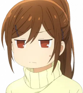 😐 Hori Kyouko Horimiya Anime, Garota, Mangá, Escola, Fofa, Rabo de cavalo telegram sticker