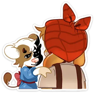 ⭐ 만화, 동물, 스티커, 우정 telegram sticker