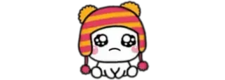 🥺 pegatina, dibujo animado, personaje, triste, llorando, sombrero whatsapp sticker