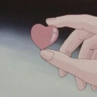 ❤️ coeur, main, amour, kawaii, anime, esthétique telegram sticker