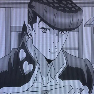 🫤 Josuke Higashikata JoJo's Bizarre Adventure Anime, Jojo, Josuke, Higashikata, Diamond is Unbreakable, Hati telegram sticker