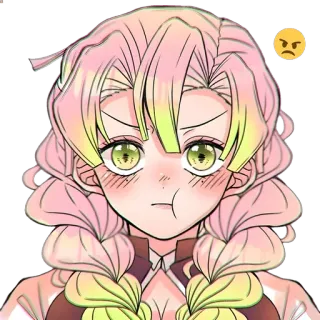👾 Mitsuri Kanroji Demon Slayer Anime, Bravo, Demon Slayer, Mitsuri Kanroji telegram sticker