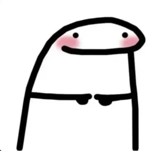 😍 cartoon, character, minimalist, drawing whatsapp sticker