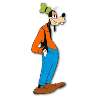 😌 Goofy goffo, cartone animato, Disney, cane, personaggio telegram sticker