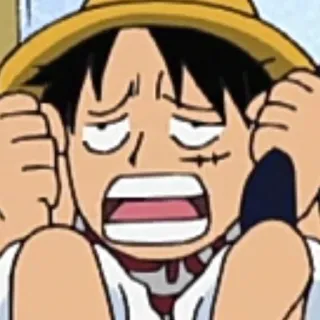 😵 Luffy One Piece Anime, Desenho animado, One Piece, Luffy, Monkey D. Luffy telegram sticker