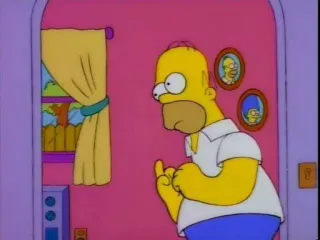 😨 Homer Simpson The Simpsons ホーマー・シンプソン, 中指, アニメ, 不快なジェスチャー, ザ・シンプソンズ telegram sticker