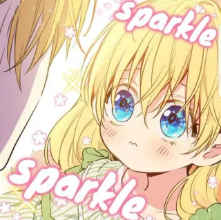 💫 sparkle sparkle Anime, Niño, Lindo, Brillo, Dibujos animados telegram sticker