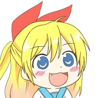 😊 Anime, Süß, Mädchen, Chibi, Cartoon, Fröhlich whatsapp sticker