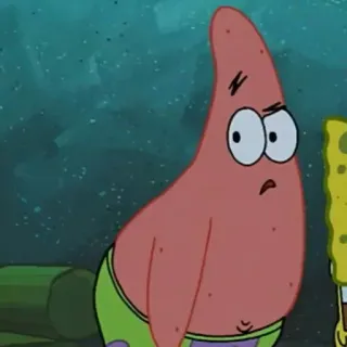 🍔 Patrick Star SpongeBob SquarePants patrick estrela, spongebob, desenho animado, nickelodeon, engraçado, personagem whatsapp sticker