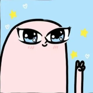 💎 personage, sticker, vredesteken, schattig telegram sticker