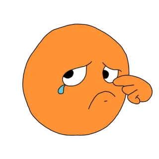 😢 triste, chorando, emoji, lágrima, emoção, rosto whatsapp sticker
