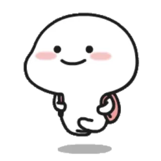 ☁ charakter, süß, cartoon, mittelfinger, geste telegram sticker