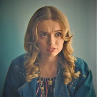 🤓 Maeve Wiley Sex Education 금발, 놀란, 표정, 인물, 십대, 학생, 넷플릭스 telegram sticker