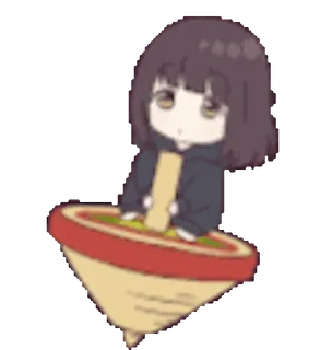 🤪 Anime, Chibi, Trottole, Carino, Cartoni animati, Giocattolo telegram sticker