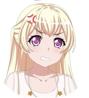 😡 Anime, Adesivo, Bravo, Frustrado, Emoticon telegram sticker