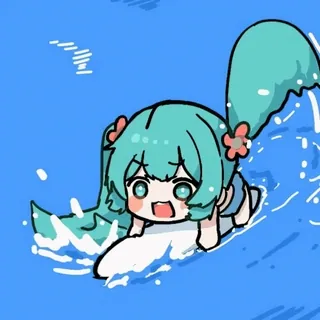 😃 Hatsune Miku Vocaloid telegram sticker