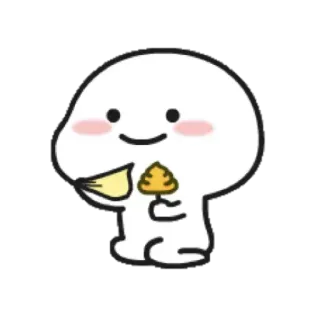 🔮 carino, cartone animato, personaggio, blob, kawaii, felice telegram sticker