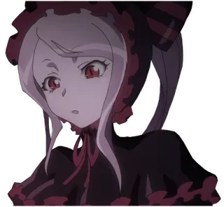 😮 Albedo Overlord anime, girl, overlord, albedo, demon, sticker telegram sticker