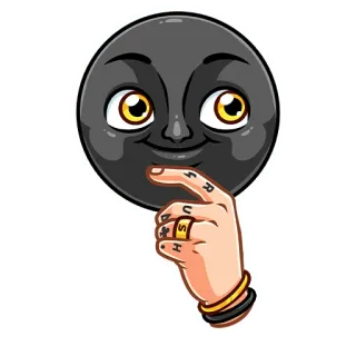 🤔 PSUR ręka, twarz, obraźliwe, gest, naklejka telegram sticker