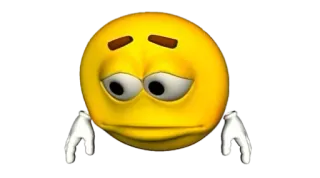😕 Emoji, Smutny, Żółty, Twarz, Ponury telegram sticker