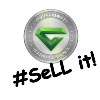 😏 CRYPTONITE kryptonit, klejnot, krypto, srebro, zielony telegram sticker