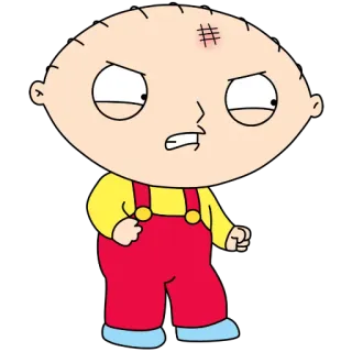 😠 Stewie Griffin Family Guy cartoon, character, stewie griffin, family guy telegram sticker