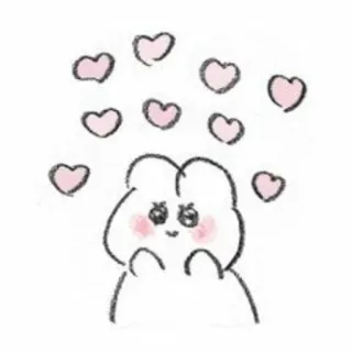 💘 fofo, corações, desenho animado, personagem, amor, kawaii, ilustração telegram sticker
