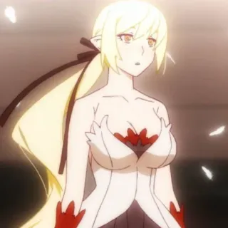 🤍 Shinobu Oshino Monogatari аниме, вампир, девушка, персонаж, шинобу, ошино whatsapp sticker