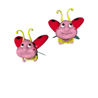 🐞 bicho, dibujo animado, lindo, insecto, animación whatsapp sticker