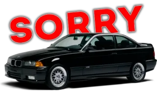 😮‍💨 SORRY Entschuldigung, Auto, Schwarz, Fahrzeug whatsapp sticker