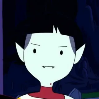 🖤 Marceline Adventure Time Мультфильм, Вампир, Персонаж, Марселин, Время приключений telegram sticker