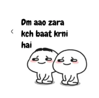 😁 Dm aao zara
kch baat krni
hai hoạt hình, dễ thương, mối quan hệ, tình bạn telegram sticker