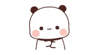 🍩 panda, cute, animal, cartoon, adorable, bear telegram sticker