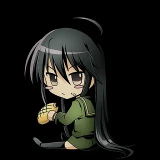 😡 Anime, Chibi, Mangá, Fofo, Garota, Comida, Desenho animado telegram sticker