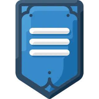 🎖 icona, banner, blu, design, simbolo telegram sticker