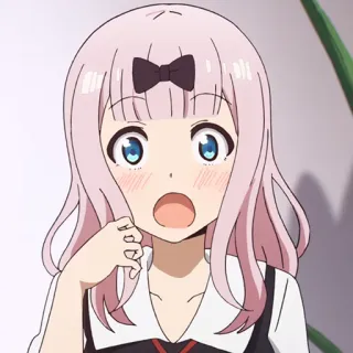 💜 Chika Fujiwara Kaguya-sama: Love Is War Аниме, Чика, Кагуя-сама, Любовь это война, Милый, Мультфильм telegram sticker