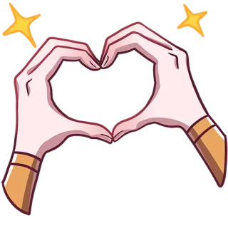 🫶 하트, 사랑, 손, 제스처, 낭만적 telegram sticker